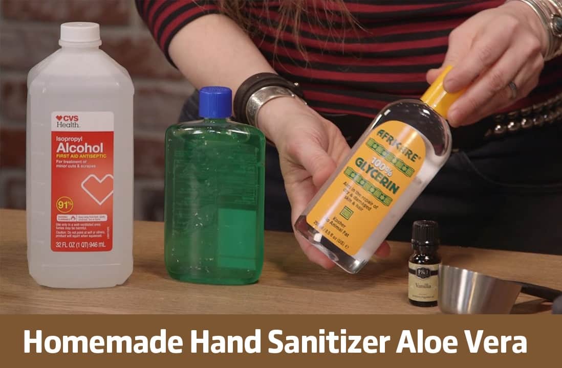 homemade hand sanitizer aloe vera
